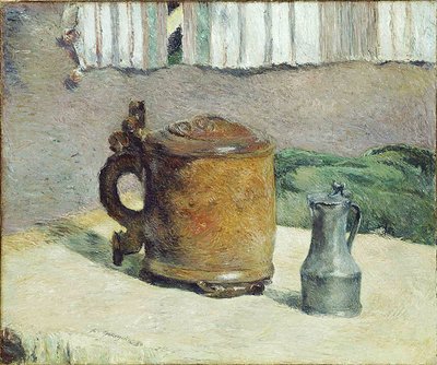 Still Life with Clay Jug and Iron Cup by Paul Gauguin